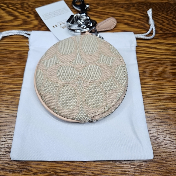Coach Circular Coin Case Charm - Picture 6 of 7